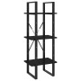 3-tier solid black pine wood shelf 40x30x105 cm by vidaXL, Bookcases and shelves - Ref: Foro24-806496, Price: 49,11 €, Discou...