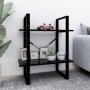 2-tier black plywood shelving unit 60x30x70 cm by vidaXL, Bookcases and shelves - Ref: Foro24-806428, Price: 42,16 €, Discoun...