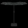 Double umbrella with LED lights anthracite 316x240 cm by vidaXL, Umbrellas - Ref: Foro24-362971, Price: 146,05 €, Discount: %