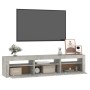 TV stand with LED lights in concrete gray, 180x35x40 cm by vidaXL, TV Furniture - Ref: Foro24-3152757, Price: 101,99 €, Disco...