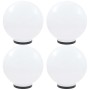 LED ball lamps 4 spherical units PMMA 40 cm by vidaXL, Outdoor lighting - Ref: Foro24-277144, Price: 224,26 €, Discount: %