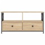 Iron and Sonoma oak plywood TV cabinet 90x33x45cm by vidaXL, TV Furniture - Ref: Foro24-831794, Price: 63,99 €, Discount: %