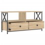 Iron and Sonoma oak plywood TV cabinet 90x33x45cm by vidaXL, TV Furniture - Ref: Foro24-831794, Price: 63,99 €, Discount: %