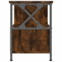 TV stand made of smoked oak plywood and iron, measuring 90x33x45cm. by vidaXL, TV Furniture - Ref: Foro24-831795, Price: 59,9...