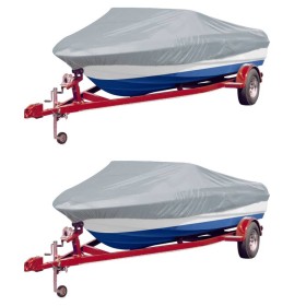 Boat cover 2 units gray 427-488x229 cm by vidaXL, Boat storage covers - Ref: Foro24-279106, Price: 102,99 €, Discount: %