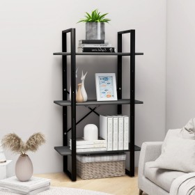 Gray plywood storage shelf 60x30x105 cm by vidaXL, Bookcases and shelves - Ref: Foro24-806509, Price: 36,99 €, Discount: %