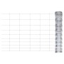 Silver galvanized steel garden fence 50x1.5 m by vidaXL, fence panels - Ref: Foro24-149488, Price: 81,76 €, Discount: %