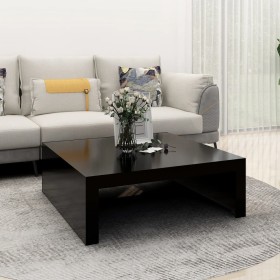 Black plywood coffee table 100x100x35 cm by vidaXL, Coffee table - Ref: Foro24-808568, Price: 74,48 €, Discount: %