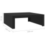 Black plywood coffee table 100x100x35 cm by vidaXL, Coffee table - Ref: Foro24-808568, Price: 76,67 €, Discount: %