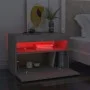 Nachttisch mit LED aus betongrauem Sperrholz 60x35x40 cm von vidaXL, Nachttische - Ref: Foro24-3082782, Preis: 39,55 €, Rabat...
