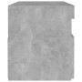 Bedside table with LED concrete gray plywood 60x35x40 cm by vidaXL, Nightstands - Ref: Foro24-3082782, Price: 39,19 €, Discou...