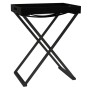 Folding black MDF table 48x34x61 cm by vidaXL, Side tables - Ref: Foro24-331660, Price: 53,31 €, Discount: %