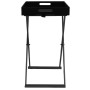 Folding black MDF table 48x34x61 cm by vidaXL, Side tables - Ref: Foro24-331660, Price: 53,31 €, Discount: %