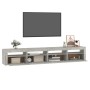 Mueble de TV con luces LED gris hormigón 240x35x40 cm de vidaXL, Muebles TV - Ref: Foro24-3152765, Precio: 143,00 €, Descuent...