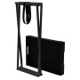 Folding black MDF table 48x34x61 cm by vidaXL, Side tables - Ref: Foro24-331660, Price: 53,31 €, Discount: %