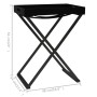 Folding black MDF table 48x34x61 cm by vidaXL, Side tables - Ref: Foro24-331660, Price: 53,31 €, Discount: %