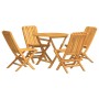 5-piece garden dining set solid teak wood by vidaXL, Garden sets - Ref: Foro24-3155018, Price: 414,99 €, Discount: %