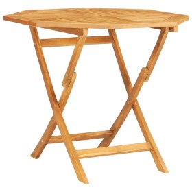 Folding garden table solid teak wood 85x85x76 cm by vidaXL, Garden tables - Ref: Foro24-47418, Price: 93,99 €, Discount: %