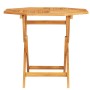 Mesa de jardín plegable madera de teca maciza 85x85x76 cm de vidaXL, Mesas de jardín - Ref: Foro24-47418, Precio: 93,04 €, De...