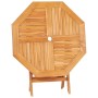 Mesa de jardín plegable madera de teca maciza 85x85x76 cm de vidaXL, Mesas de jardín - Ref: Foro24-47418, Precio: 93,04 €, De...