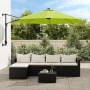 Wall umbrella with apple green LED 290 cm by vidaXL, Umbrellas - Ref: Foro24-362893, Price: 116,54 €, Discount: %