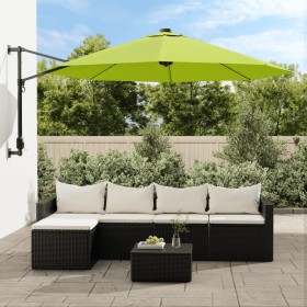 Wandschirm mit apfelgrüner LED 290 cm von vidaXL, Sonnenschirme - Ref: Foro24-362893, Preis: 106,99 €, Rabatt: %