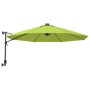 Wall umbrella with apple green LED 290 cm by vidaXL, Umbrellas - Ref: Foro24-362893, Price: 106,99 €, Discount: %