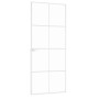 Interior door tempered glass and white aluminum 83x201.5cm by vidaXL, Doors for the home - Ref: Foro24-153671, Price: 179,08 ...