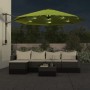 Wall umbrella with apple green LED 290 cm by vidaXL, Umbrellas - Ref: Foro24-362893, Price: 106,99 €, Discount: %