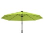 Wall umbrella with apple green LED 290 cm by vidaXL, Umbrellas - Ref: Foro24-362893, Price: 106,99 €, Discount: %