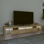 TV stand with LED lights Sonoma oak 230x36.5x40 cm by vidaXL, TV Furniture - Ref: Foro24-3152788, Price: 141,99 €, Discount: %