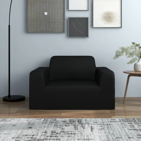 Funda elástica para sillón poliéster jersey negra de vidaXL, Fundas - Ref: Foro24-332932, Precio: 24,79 €, Descuento: %