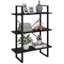 Estantería de madera contrachapada negro 80x30x105 cm de vidaXL, Librerías y estanterías - Ref: Foro24-806528, Precio: 51,72 ...