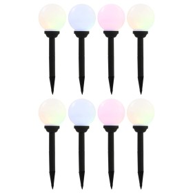 Outdoor spherical solar lamps 8 pcs RGB LED 15 cm by vidaXL, Outdoor lighting - Ref: Foro24-277125, Price: 82,99 €, Discount: %