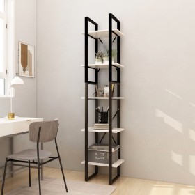 Bookshelf with 5 levels made of white pine wood 40x30x175cm by vidaXL, Bookcases and shelves - Ref: Foro24-3081974, Price: 90...