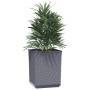 Jardineras 2 uds polipropileno gris oscuro 30x30x37 cm de vidaXL, Maceteros y jardineras - Ref: Foro24-364180, Precio: 51,21 ...