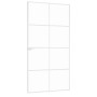 Puerta interior vidrio templado y aluminio blanco 102x201,5 cm de vidaXL, Puertas para el hogar - Ref: Foro24-153673, Precio:...