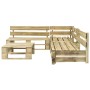 Gartenpalettensofas 4 Stück aus Holz mit grauen Kissen von vidaXL, Gartensets - Ref: Foro24-275303, Preis: 428,17 €, Rabatt: %