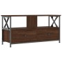 TV stand made of iron and brown oak plywood, measuring 90x33x45cm. by vidaXL, TV Furniture - Ref: Foro24-831797, Price: 69,19...