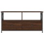 TV stand made of iron and brown oak plywood, measuring 90x33x45cm. by vidaXL, TV Furniture - Ref: Foro24-831797, Price: 69,19...