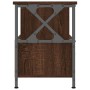 TV stand made of iron and brown oak plywood, measuring 90x33x45cm. by vidaXL, TV Furniture - Ref: Foro24-831797, Price: 69,19...