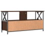 TV stand made of iron and brown oak plywood, measuring 90x33x45cm. by vidaXL, TV Furniture - Ref: Foro24-831797, Price: 69,19...