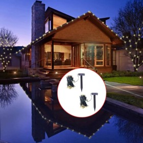 Solar LED string lights 2 pcs warm white by vidaXL, Christmas lights - Ref: Foro24-274770, Price: 45,15 €, Discount: %