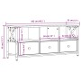 TV-Schrank aus Eisen, Sonoma-Eichensperrholz, 102 x 33 x 45 cm von vidaXL, TV-Möbel - Ref: Foro24-831789, Preis: 80,82 €, Rab...