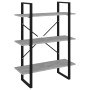 Plywood gray concrete shelf 80x30x105 cm by vidaXL, Bookcases and shelves - Ref: Foro24-806531, Price: 41,99 €, Discount: %