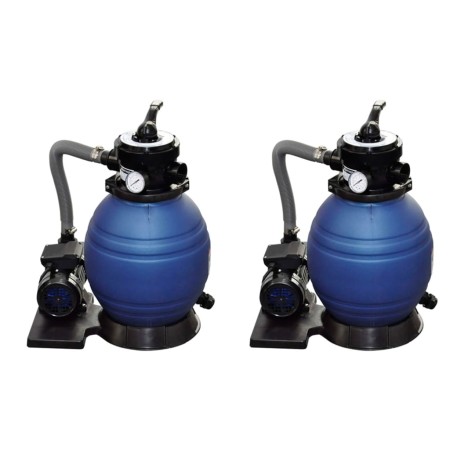 Sand filter pumps 2 units 400 W 11000 l/h by vidaXL, Pool and spa filters - Ref: Foro24-277089, Price: 352,73 €, Discount: %