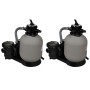 Sand filter pumps 2 units 600 W 17000 l/h by vidaXL, Pool and spa filters - Ref: Foro24-277090, Price: 612,25 €, Discount: %