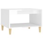 Glossy white plywood coffee table 60x50x40 cm by vidaXL, Coffee table - Ref: Foro24-812678, Price: 49,34 €, Discount: %