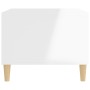 Glossy white plywood coffee table 60x50x40 cm by vidaXL, Coffee table - Ref: Foro24-812678, Price: 49,34 €, Discount: %