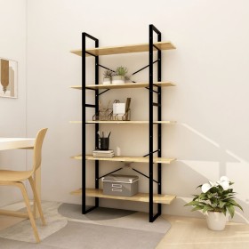 5-tier solid pine wood shelf 100x30x175 cm by vidaXL, Bookcases and shelves - Ref: Foro24-3082003, Price: 123,30 €, Discount: %